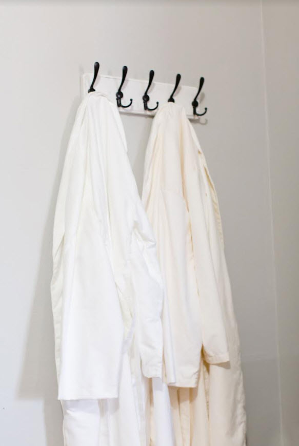 Cozy robes available at RonnaSkin. 